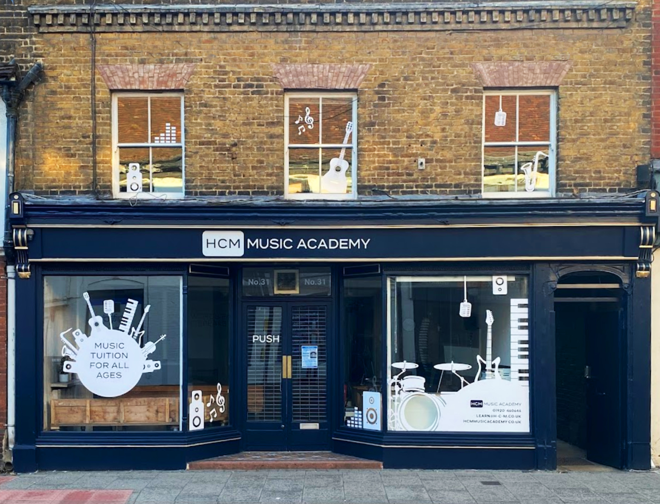 Shop front of HCM Music Academy